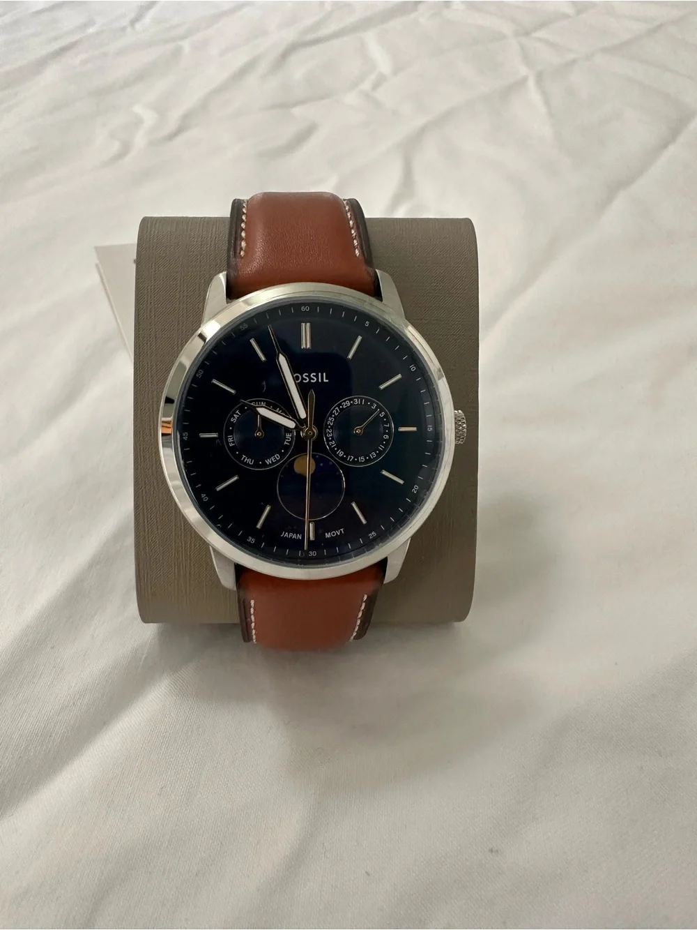 Fossil Watch with Brown Leather Strap